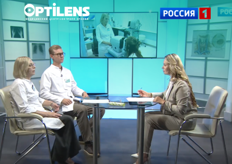 Центр контроля зрения Optilens в эфире на Россия-1